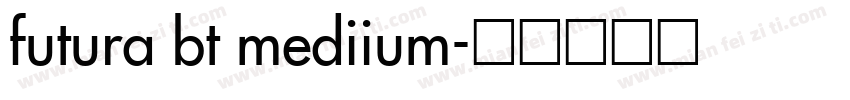 futura bt mediium字体转换